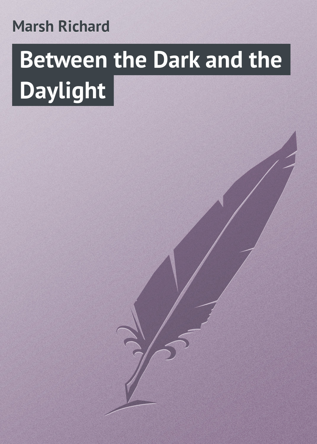Книга Between the Dark and the Daylight из серии , созданная Richard Marsh, может относится к жанру Зарубежная классика. Стоимость электронной книги Between the Dark and the Daylight с идентификатором 23147995 составляет 5.99 руб.