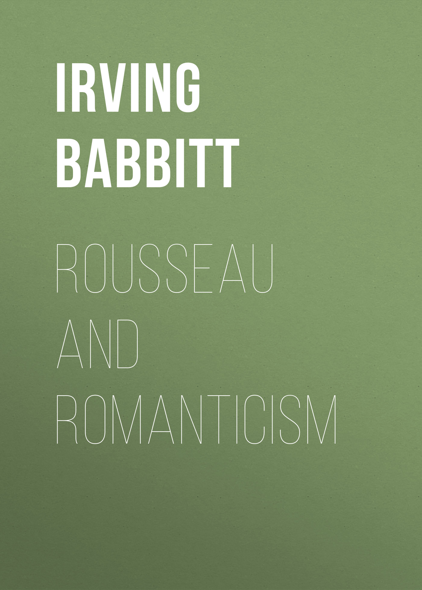 Rousseau and Romanticism