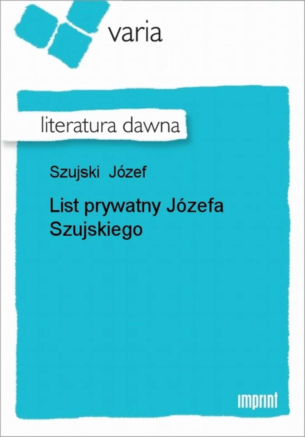 List prywatny Józefa Szujskiego