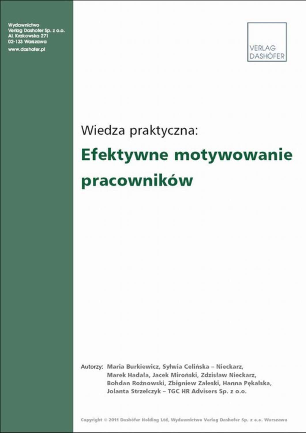 

Efektywne motywowanie pracowników