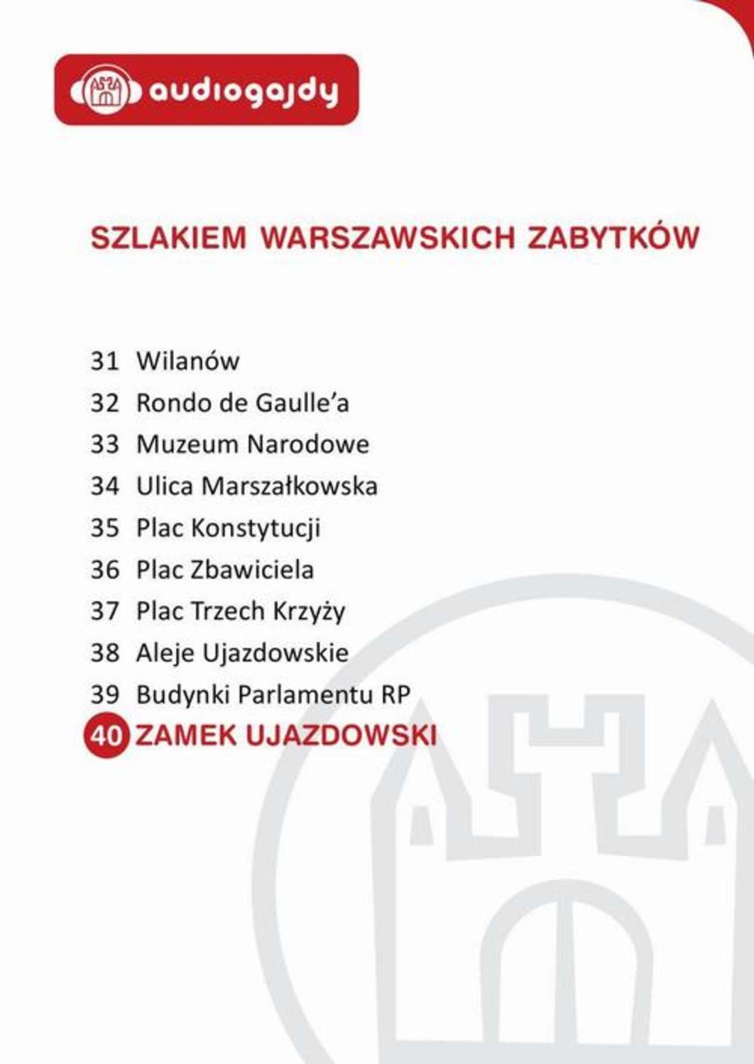 Zamek Ujazdowski. Szlakiem warszawskich zabytków