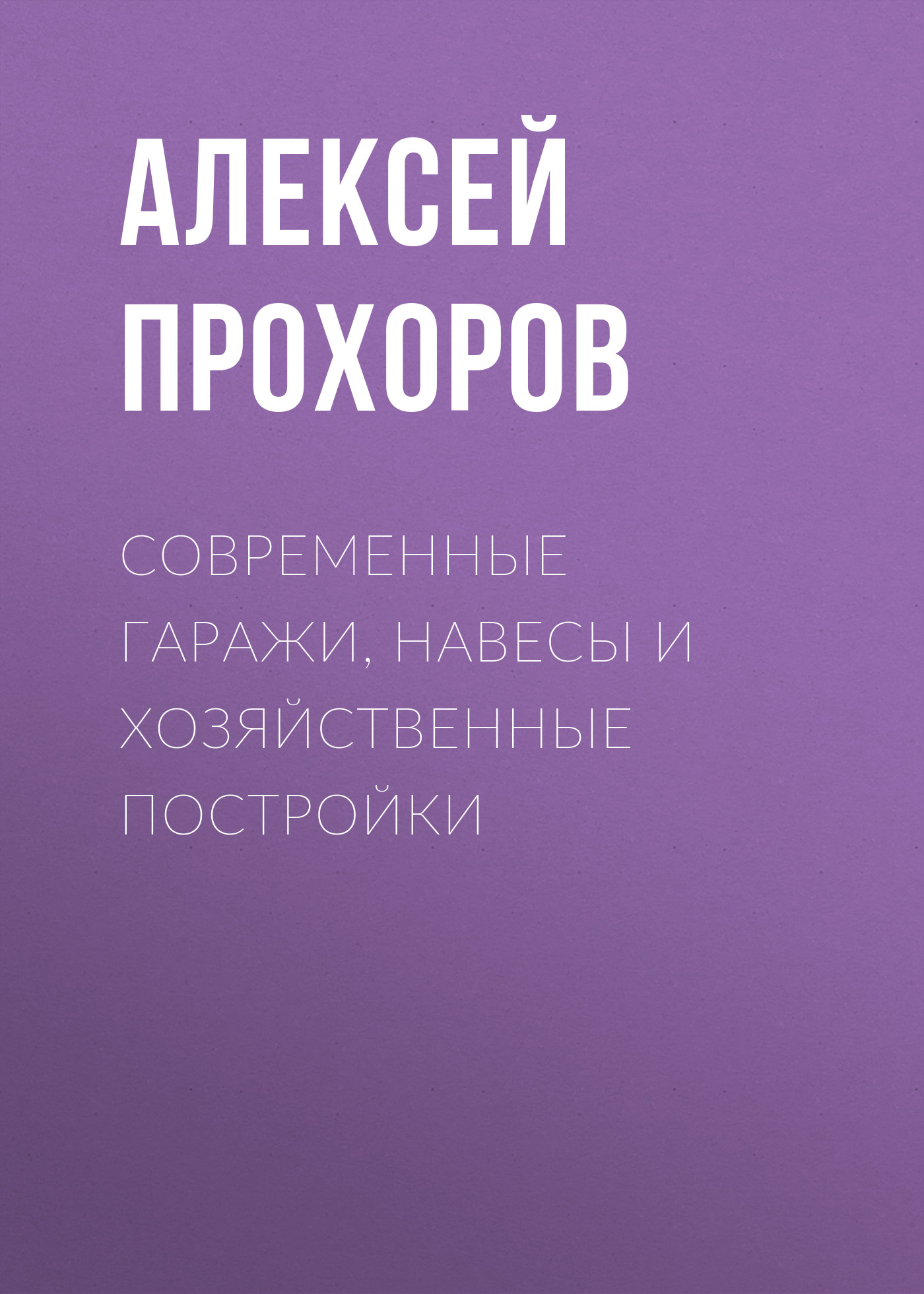 Современные гаражи, навесы и хозяйственные постройки, Алексей Прохоров –  скачать книгу fb2, epub, pdf на ЛитРес