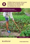Determinación del estado sanitario de las plantas, suelo e instalaciones y elección de los métodos de control. AGAH0108