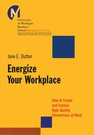 Energize Your Workplace. How to Create and Sustain High-Quality Connections at Work