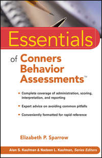 43523399 [] Essentials of Conners Behavior Assessments