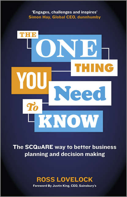 Ross  Lovelock - The One Thing You Need to Know. The SCQuARE way to better business planning and decision making
