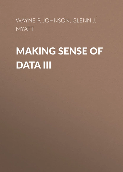 Обложка книги Making Sense of Data III, Glenn J. Myatt