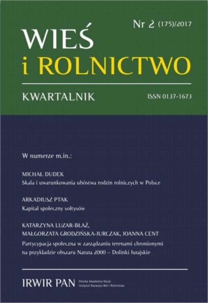 

Wieś i Rolnictwo nr 2(175)/2017