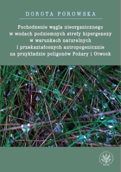 Dorota Porowska - Pochodzenie węgla nieorganicznego w wodach podziemnych strefy hipergenezy w warunkach naturalnych