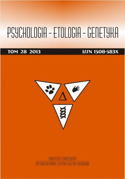 

Psychologia-Etologia-Genetyka nr 28/2013