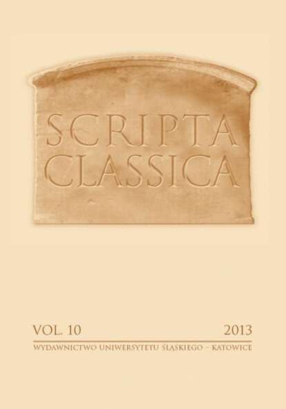 

Scripta Classica. Vol. 10