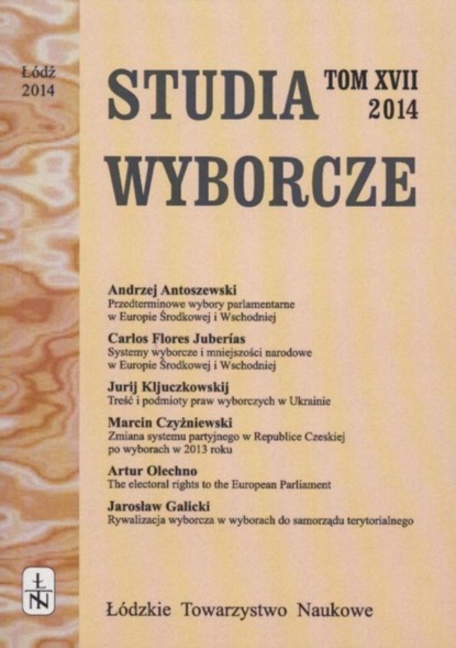 

Studia Wyborcze t. 17