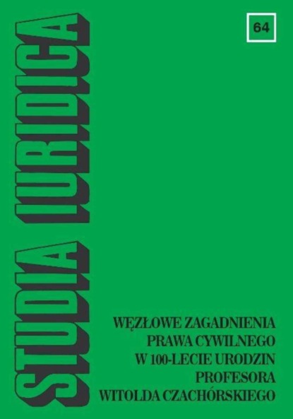 

Studia Iuridica, nr 64