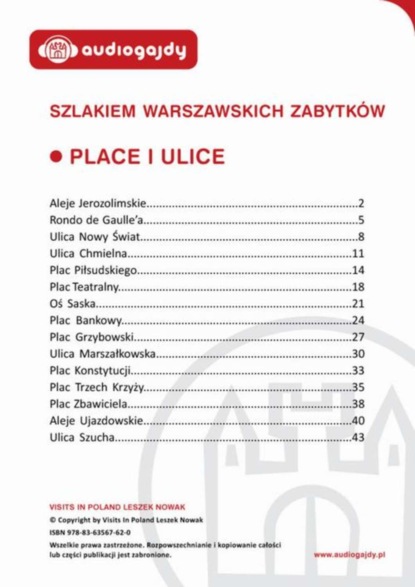 

Place i ulice. Szlakiem warszawskich zabytków