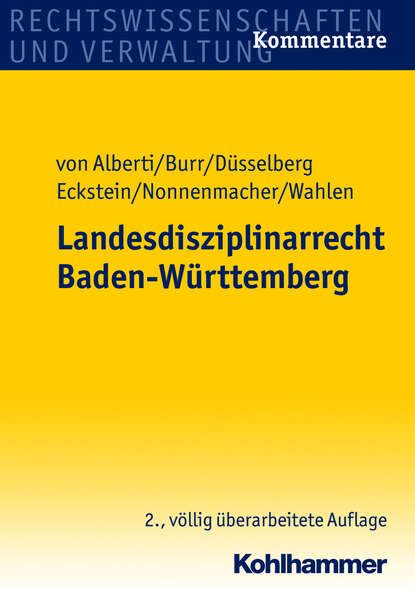 

Landesdisziplinarrecht Baden-Württemberg