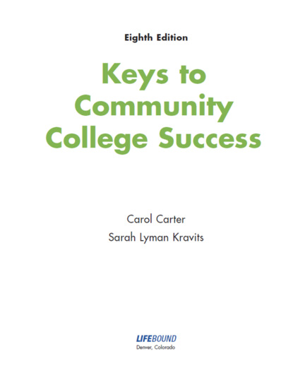 

Keys to Community College Success