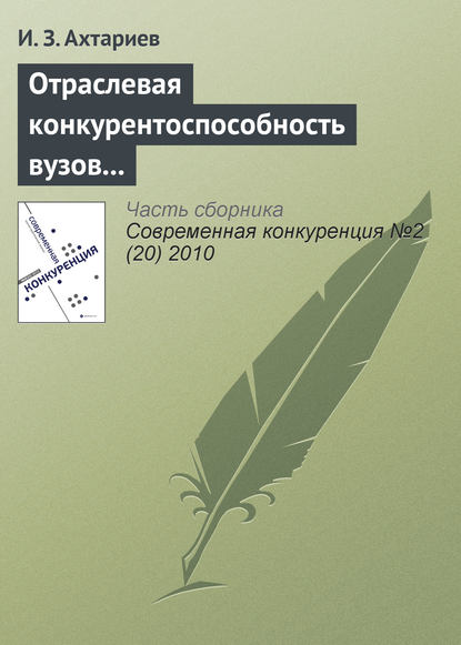 И. З. Ахтариев — Отраслевая конкурентоспособность вузов и рынок общественной образовательной аккредитации