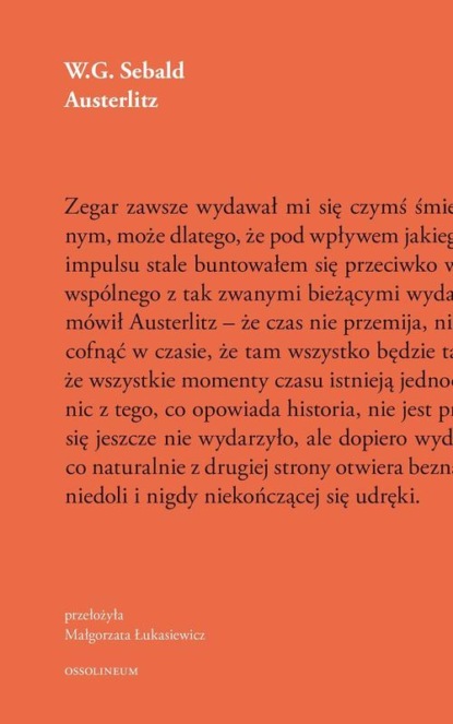 W. G. Sebald — Austerlitz