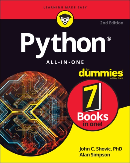 Обложка книги Python All-in-One For Dummies, Alan  Simpson