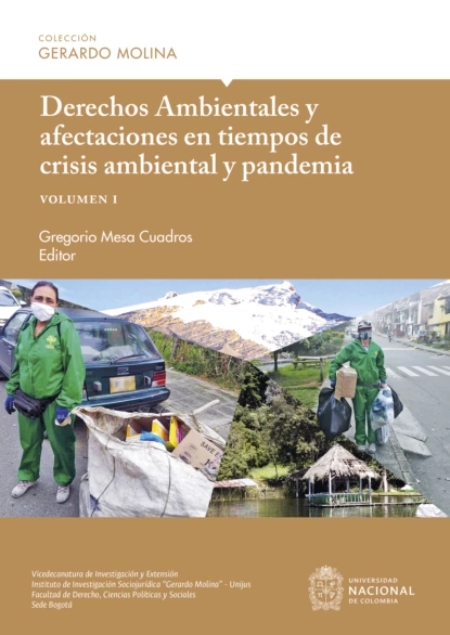 Обложка книги Derechos Ambientales y afectaciones en tiempos de crisis ambiental y pandemia, volumen I, Luis Fernando Sánchez Supelano