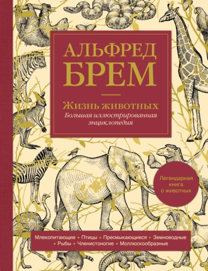 Обложка книги Жизнь животных. Большая иллюстрированная энциклопедия, Альфред Эдмунд Брэм