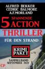 5 spannende Action Thriller für den Strand: Krimi Paket September 2021
